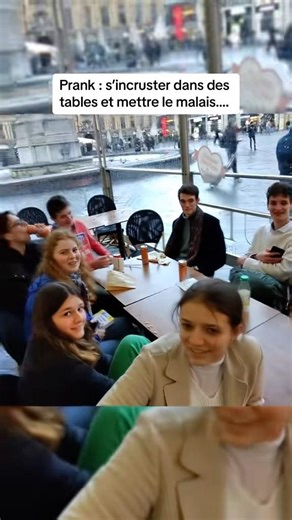 Prank: crashing tables and causing awkwardness 🤣 #humor #funnyvideo #prank #sofunny #lol