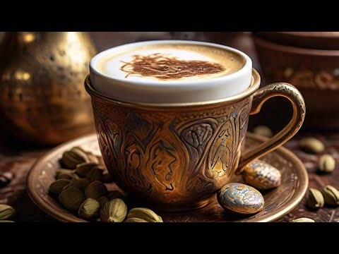 How to make famous Saudi Arabic coffee strong coffee with cardamom Recipe at home yummy Tasty AI