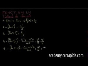 Exercices: Calculs des dérivées des fonctions LN - Terminale (2)