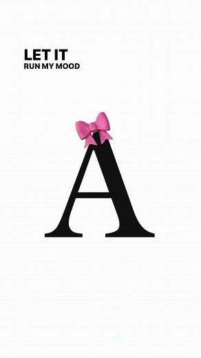 letter A for repost with ribbon #letter #letterA #fyp #fyppppppppppppppppppppppp #foryou