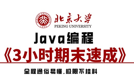 这绝对是b站最权威，2025最新《Java编程》3小时速成课！通俗易懂，保证不挂科！