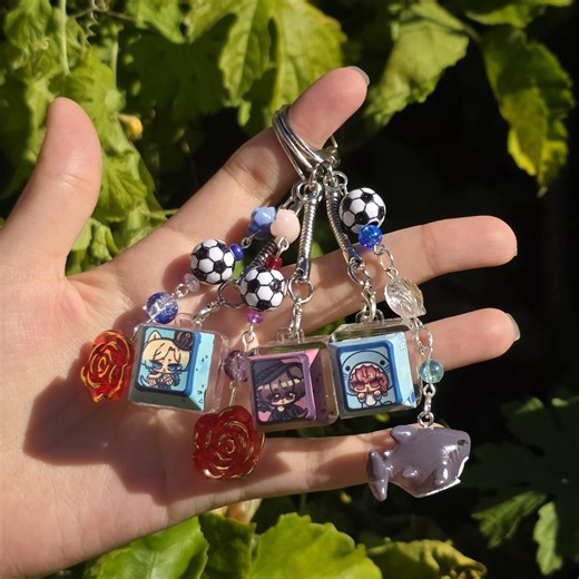 Blue Lock Keycap Keychains - Etsy