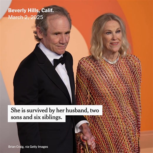 Catherine O’Hara, the Emmy Award-winning comedian who endeared herself to audiences, died on Friday at age 71. The Canadian actress got her start with the influential sketch comedy series “SCTV” in a career that spanned decades and genres, including memorable roles in “Home Alone,” “Schitt’s Creek” and “Beetlejuice.” See her life in pictures: https://nyti.ms/4an8XOi | The New York Times