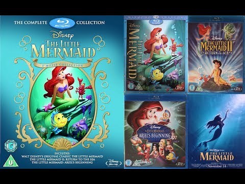 Disney's The Little Mermaid Trilogy Blu-ray Collection Unboxing UK by CruellasFurCoat