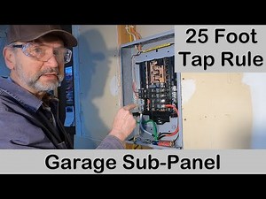 Installing a Sub-Panel | 25 Foot Tap Rule | Man About Home