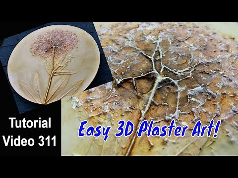 Casting Plaster Flowers/ Start to Finish/ EASY 3d Plaster Art