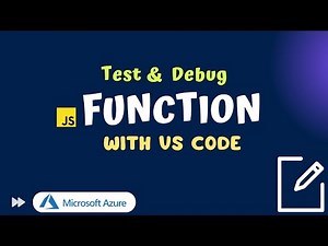 How to test debug a function in Azure using Visual Studio Code, Debugging with VS Code