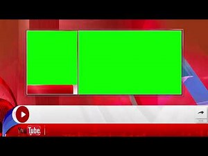 Green Screen Studio Frame For Kinemaster | YouTube Lowerthird