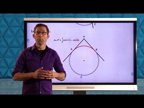 Common Core Geometry.Unit #9.Lesson #6.Tangents, Secants, and Their Angles