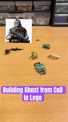 Building Ghost from CoD in Lego #legomoc #afol #cod #callofduty #afol