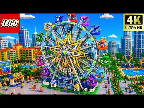 Building a Mega LEGO Ferris Wheel with Power Functions🎡 | LEGO Creative Toys