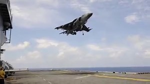 34K views · 540 shares | AV-8B Harrier II's assigned to the 13th Marine Expeditionary Unit perform landings on the flight deck of USS Boxer. #BOXARG13MEU16 | USS BOXER LHD 4 | Facebook