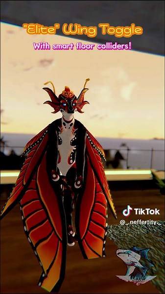 The #dromaelocera is now available for #vrchat ! You can get the model edit on my website, and make your own today! 🦖🦋 #dino #dinosaur #butterfly #alien #raptor #originalspecies