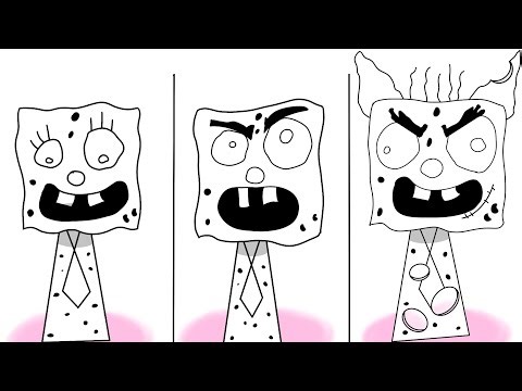Drawing Sprunki OC: DoodleBob (from SpongeBob SquarePants) all Phases