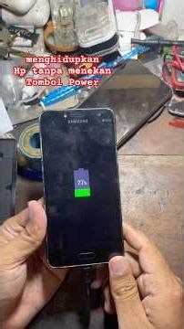 Cara menghidupkan hp samsung Tanpa Menekan tombol Power #servishp #smartphone #smartphone #tutorial