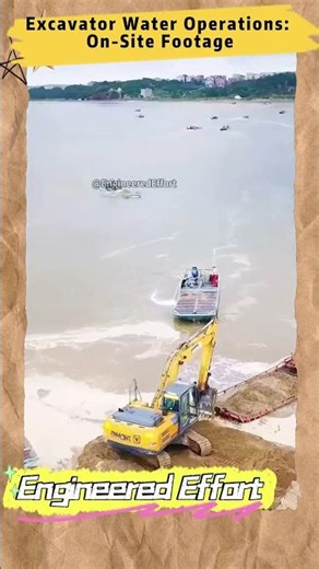 Excavator Water Operations On Site Footage #EngineeredEffort