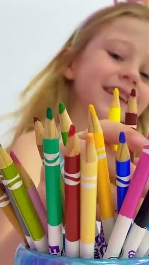 Nastya draws mysterious drawings