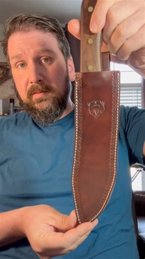 Finished!Condor Hudson Bay custom sheath! #leathercraft