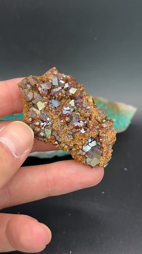 Rainbow andradite on matrix from the Khose Mine in Japan Sold | Patrick Arkfeld