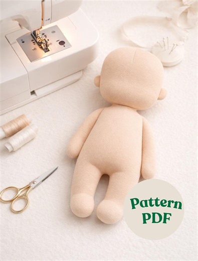 PDF Guide for Making the Doll Body Pattern (9.5 Inches) / Doll Sewing Pattern / Sewing Doll / Rag Doll Tutorial / DIY Doll Sewing Pattern - Etsy UK