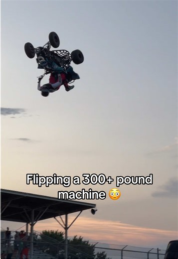 These guys make flipping quads look so easy, but many people don’t realize the reps and consistency necessary to maintain it. John Langaas showcased this grind going upside down twice at the Warren County Fair in Iowa! 👏🏼🔥 #atvbigairtour #mxvsatv #backflip