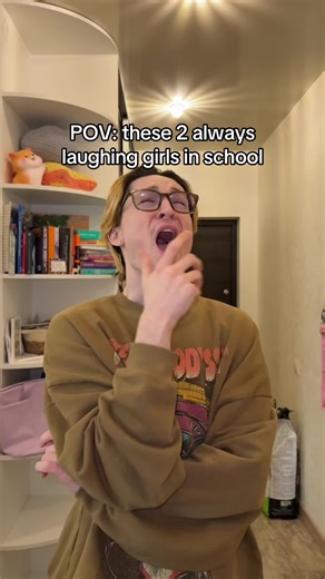 Laughing Girls in School: A Fun POV Experience