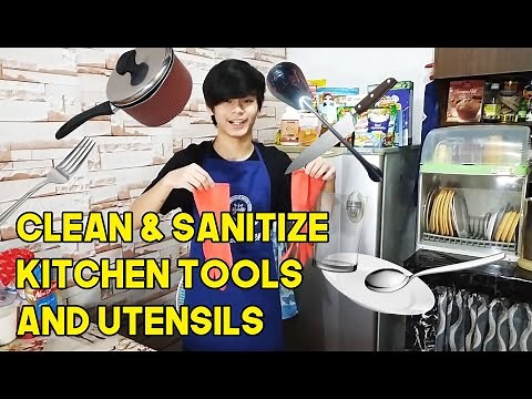 How to Clean and Sanitize Kitchen Tools and Utensils | TLE Assessment SLHS QC