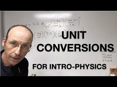 How to convert units in physics class.