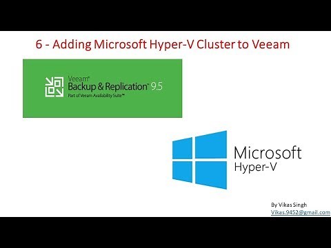 Veeam Advance Training | 6 - Adding Microsoft Hyper V Cluster to Veeam
