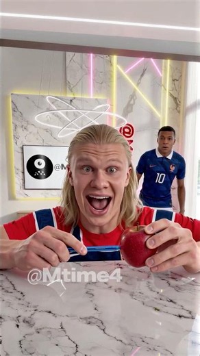 Mbappé Was Not Ready for Haaland’s PPAP 🍍😵‍💫 #parody #football #haaland #worldcup