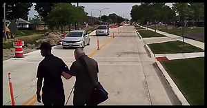 Bus Driver Stops To Grab Blind Man Alone At Bus Stop But Doesn't Realize He's Being Filmed