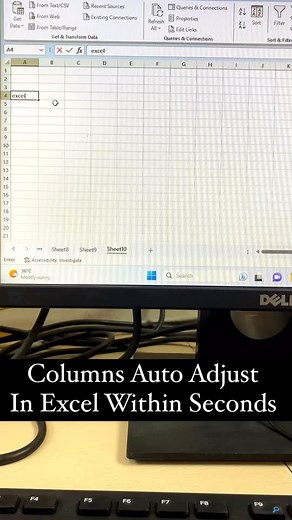 1.7K views | Auto Adjust columns in excel within seconds Save and follow . . . #excel #msoffice #excelshortcuts #excelmacros #excel_solutionhub | Techoilyas | Facebook