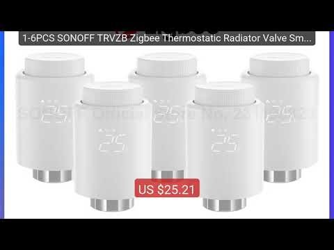 1-6PCS SONOFF TRVZB Zigbee Thermostatic Radiator Valve Smart ... — Amazing Value 2026 | Must Have!