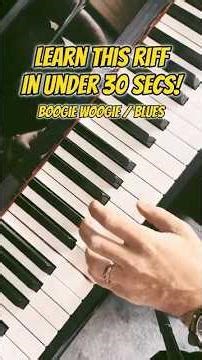 Learn This Classic Boogie Woogie Left Hand Riff! #shorts