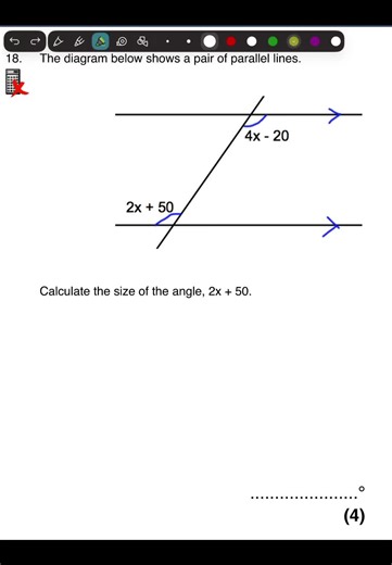 Can you find the angle using the knowledge of angles? #math #angles #algebra #solvingproblems #gcsemaths