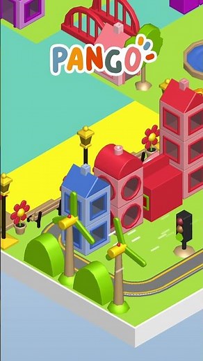 Explore and Play in the City You Built! 🏙️🚗#shorts #BuildCityAdventure #PangoBuildCity