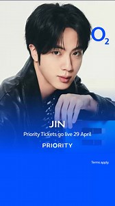 25 reactions | Get Priority Tickets to see JIN live in London in August 2025 | O2 | Facebook