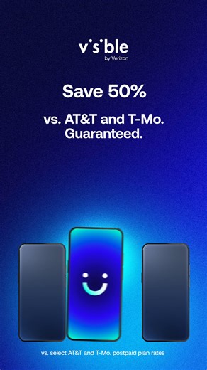 One-line wireless with nothing to hide. Unlimited data on the Visible plan for just $25/mo, taxes and fees included. | Visible