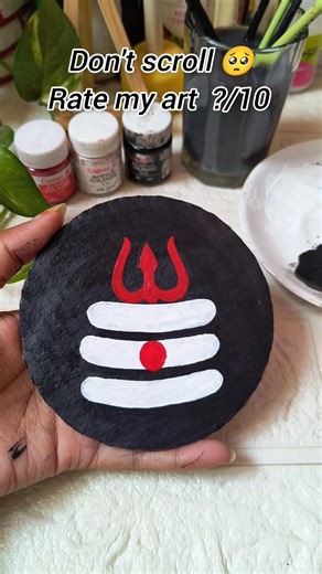 Rate my artwork 🕉️🙏🥺 #viral #shorts #diy #viralvideo #youtubeshorts #mahadev #ratemyart