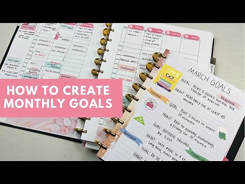 How To Setup Monthly Goals #goalsetting