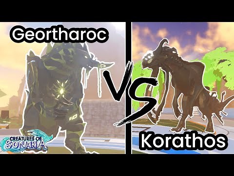 Geortharoc Vs Korathos | Creatures of sonaria | Roblox