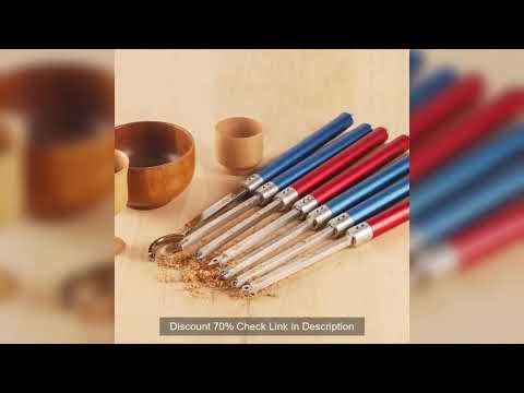 TASP Carbide Insert Cutter Woodturning Tool Swan Neck Wood Turning Chisel Blade & Aluminum Handle fo