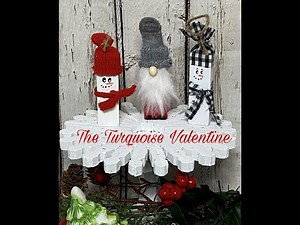 Jenga block tumbling tower block snowman and gnome