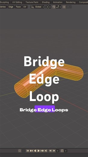 Did you know that you can join 3 circles ⭕️ using bridge edge tool? I’ll show you 😏 #blendertricks