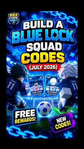 🤫 SECRET Build a Blue Lock Squad Codes You MISSED (July 2026) #roblox #codes