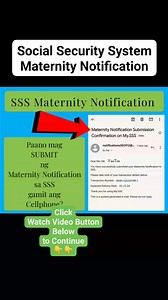 SSS Submit Maternity Notification Online Paano mag SUBMIT ng SSS MATERNITY NOTIFICATION Online gamit ang Cellphone? Mag a Apply ka ba ng Maternity Benefits? Ito ang Unang Step na kailangan mong gawin, Kailangan mong mag Submit ng Maternity Notification sa SSS, Ituturo ko po Paano mag Submit Online gamit ang Cellphone, Hindi mo na kailangan pumunta sa SSS BRANCH para gawin ito. #reels #sss #maternitynotification #sssmaternitybenefit #sssmaternitynotification #paanomagsubmitngmaternitynotification