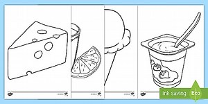 French Food Colouring Pages