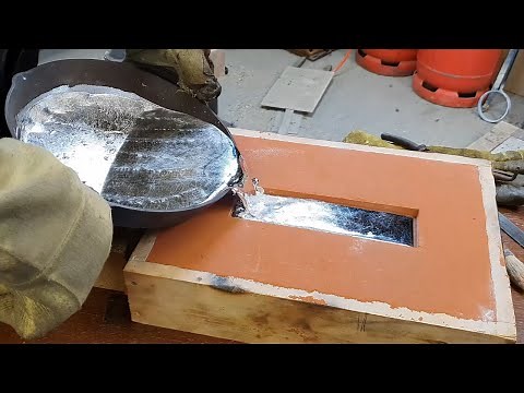 Making A Massive Zinc Ingot with Petrobond Sand