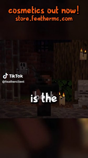 Scare your friends this Halloween! 👻🎃 #minecraft #featherclient #hypixel #minecrafttutorial #minecraftrealm #fyp