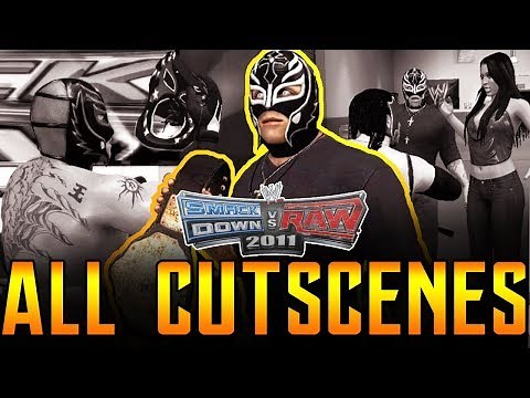 WWE Smackdown Vs Raw 2011 - ALL CUT SCENES - Road To Wrestlemania (Rey Mysterio)